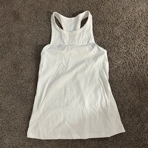 White athletic top